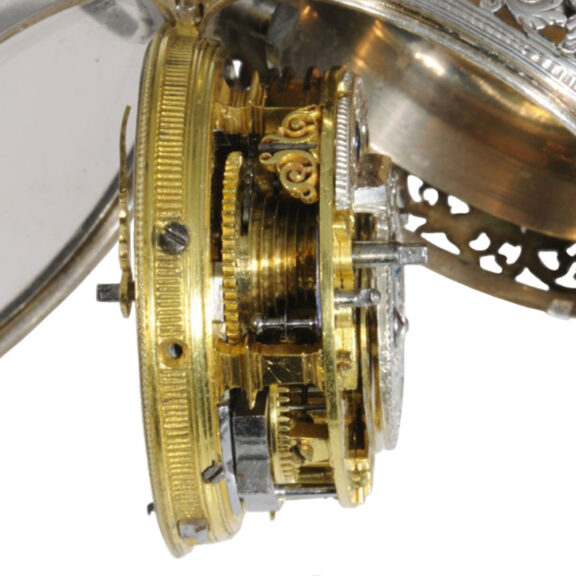 German silver triple-cased verge repoussé watch Circa 1740 German silver triple-cased verge repoussé watch Circa 1740