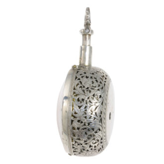 German silver triple-cased verge repoussé watch Circa 1740