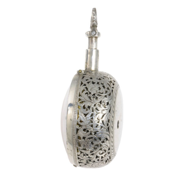 German silver triple-cased verge repoussé watch Circa 1740 German silver triple-cased verge repoussé watch Circa 1740