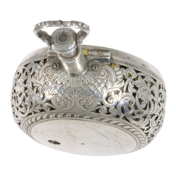 German silver triple-cased verge repoussé watch Circa 1740 German silver triple-cased verge repoussé watch Circa 1740