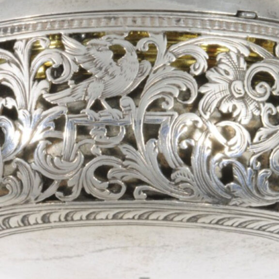 German silver triple-cased verge repoussé watch Circa 1740 German silver triple-cased verge repoussé watch Circa 1740