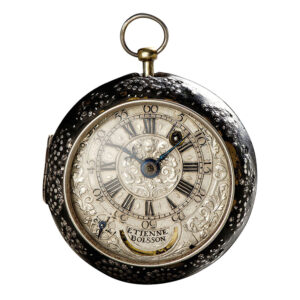 French verge with mock pendulum and cryptic erotic scene Circa 1710