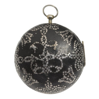 French verge with mock pendulum and cryptic erotic scene Circa 1710