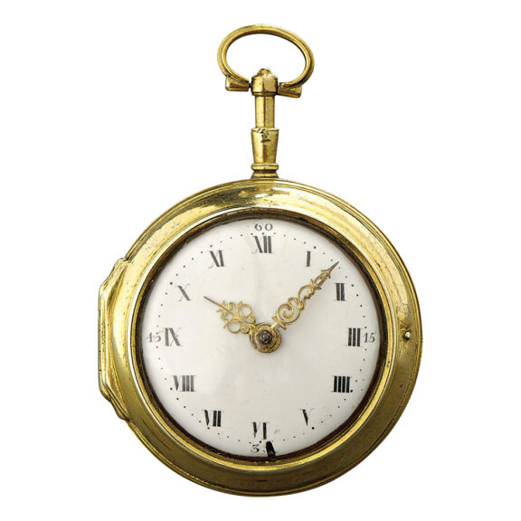 Austrian gilt-brass hour striking verge watch Circa 1680 Austrian gilt-brass hour striking verge watch Circa 1680