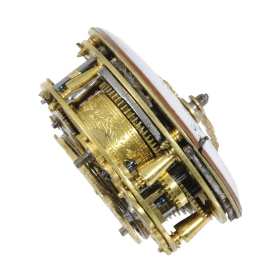 Austrian gilt-brass hour striking verge watch Circa 1680 Austrian gilt-brass hour striking verge watch Circa 1680