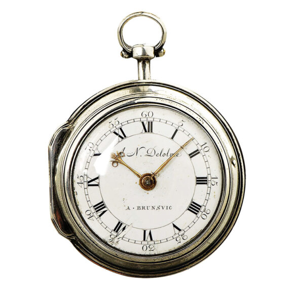 Rare German silver pair cased verge watch Circa 1790