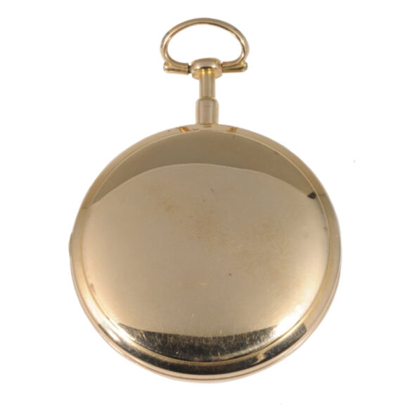 German 18K rose gold open faced verge watch Circa 1800 German 18K rose gold open faced verge watch Circa 1800