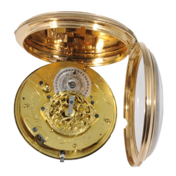 German 18K rose gold open faced verge watch Circa 1800 German 18K rose gold open faced verge watch Circa 1800