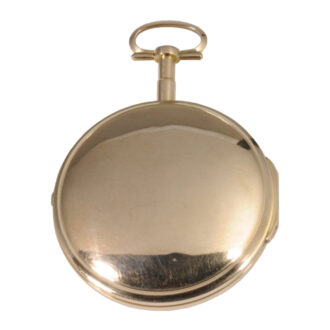 German centre seconds verge with calendar and visible balance Circa 1800 German centre seconds verge with calendar and visible balance Circa 1800