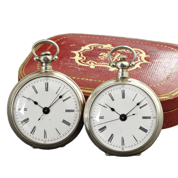 Swiss pair of watches made for the Chinese market Circa 1840 Swiss pair of watches made for the Chinese market Circa 1840