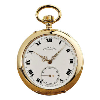 German 18K gold open faced lever pocket watch Circa 1898