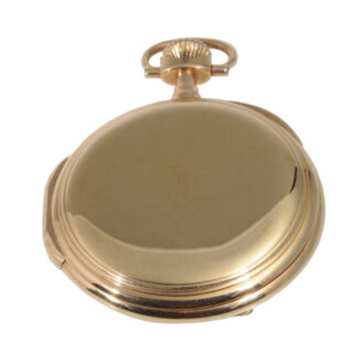 German rose gold hunting cased lever with watch chain Circa 1910