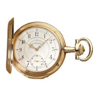 Large German rose gold hunting cased lever watch Circa 1897
