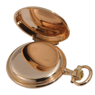 Large German rose gold hunting cased lever watch Circa 1897