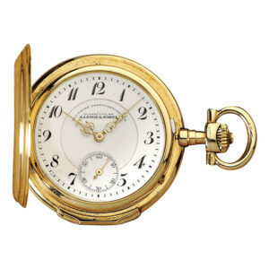 Small German rose gold hunting cased lever watch Circa 1917