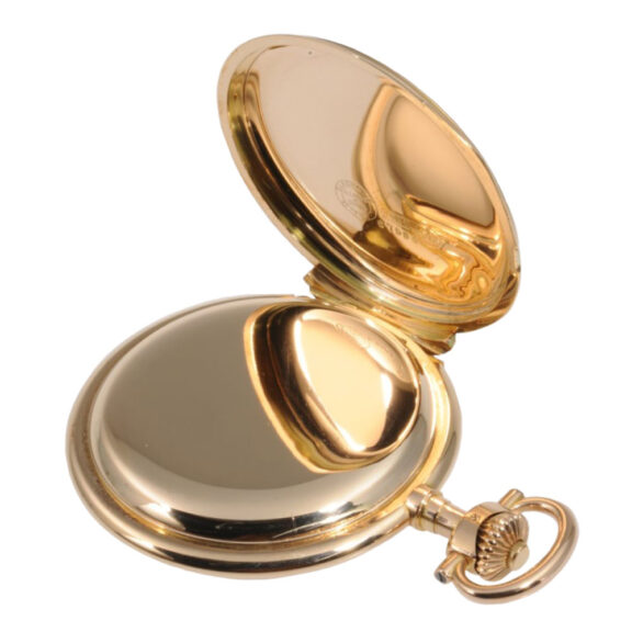 Heavy German rose gold hunting cased lever watch Circa 1910 Heavy German rose gold hunting cased lever watch Circa 1910