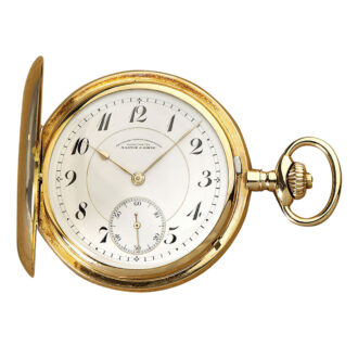 German 14K gold hunting cased lever pocket watch Circa 1923