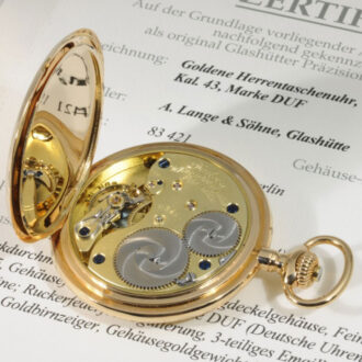 German 14K gold hunting cased lever pocket watch Circa 1923