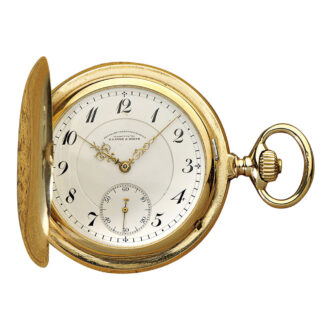 Large German rose gold hunting cased lever watch Circa 1915