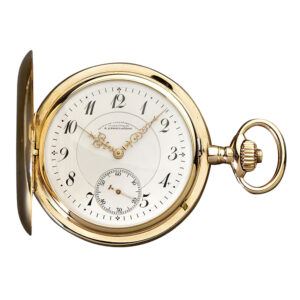 German 14K rose gold hunting cased lever watch Circa 1909