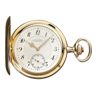 German 14K rose gold hunting cased lever watch Circa 1909
