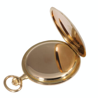 Thin German rose gold hunting cased lever watch Circa 1905 Thin German rose gold hunting cased lever watch Circa 1905
