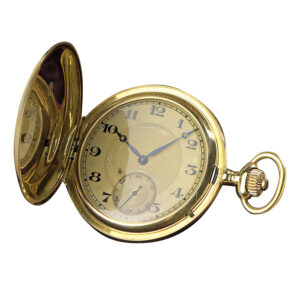 German 14K gold hunting cased lever pocket watch Circa 1925
