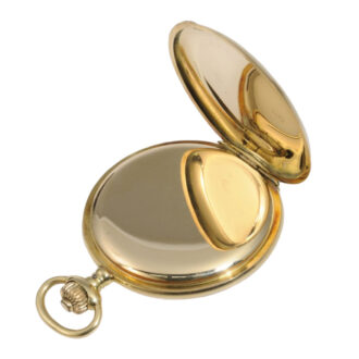 German 14K gold hunting cased lever pocket watch Circa 1925