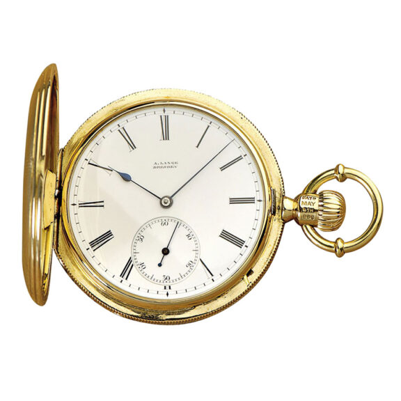 Early German 18K gold hunting cased quality 1A watch Circa 1868
