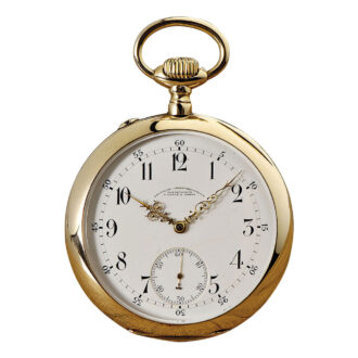 German 14 carat open faced lever pocket watch Circa 1905