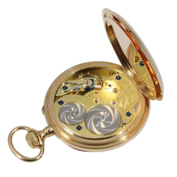 German 14 carat open faced lever pocket watch Circa 1905 German 14 carat open faced lever pocket watch Circa 1905