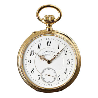 German 18K rose gold open faced lever watch Circa 1899