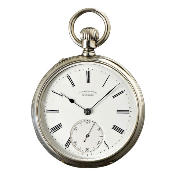 Fine German silver open faced lever pocket watch Circa 1885