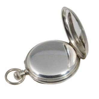 Fine German silver open faced lever pocket watch Circa 1885