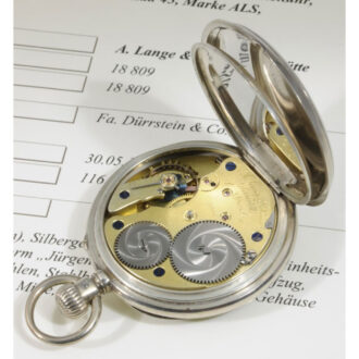 Fine German silver open faced lever pocket watch Circa 1885