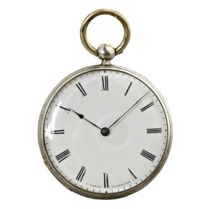 Early German silver watch with pin-pallet escapement Circa 1848