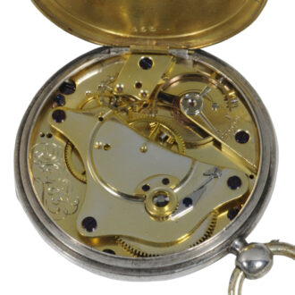Early German silver watch with pin-pallet escapement Circa 1848 Early German silver watch with pin-pallet escapement Circa 1848