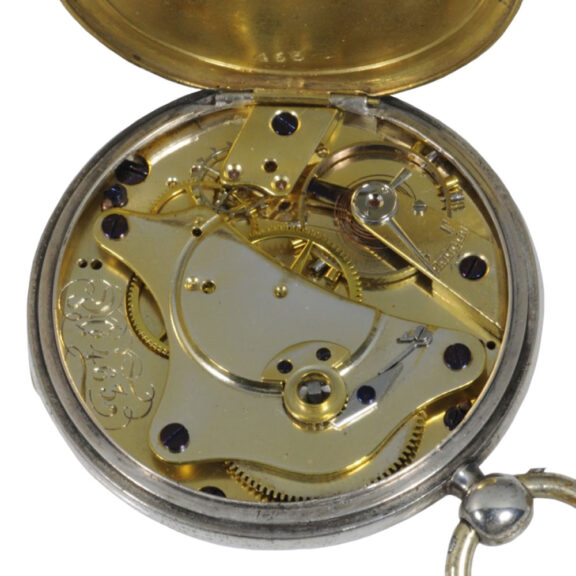 Early German silver watch with pin-pallet escapement Circa 1848 Early German silver watch with pin-pallet escapement Circa 1848