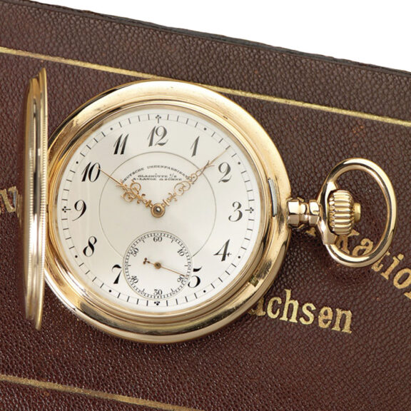 Large German 14K rose gold hunting cased lever Circa 1903 Large German 14K rose gold hunting cased lever Circa 1903