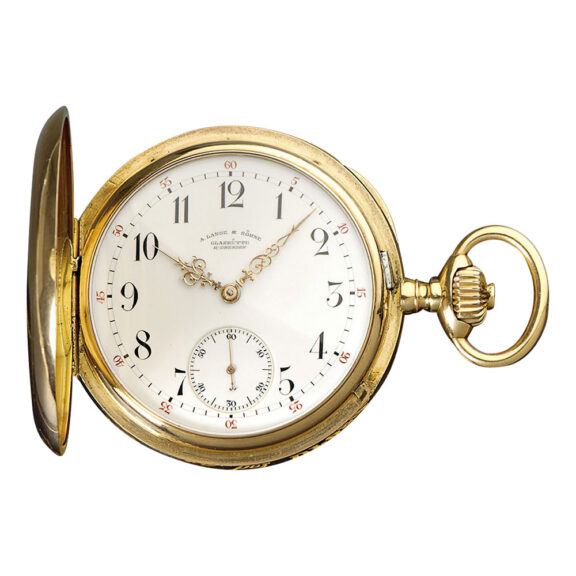 German 18K rose gold hunting cased lever watch Circa 1889 German 18K rose gold hunting cased lever watch Circa 1889