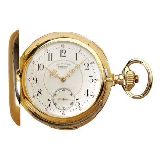German 18K rose gold repeating quality 1A lever watch Circa 1892