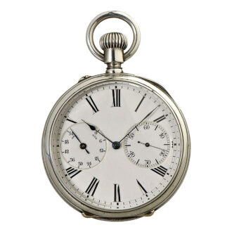 German silver deck chronometer with 54h power reserve Circa 1890