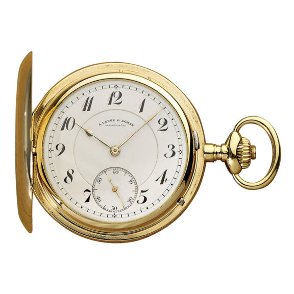 German 18K gold hunting cased lever pocket watch Circa 1918