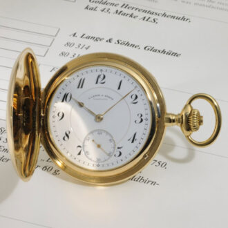 German 18K gold hunting cased lever pocket watch Circa 1918