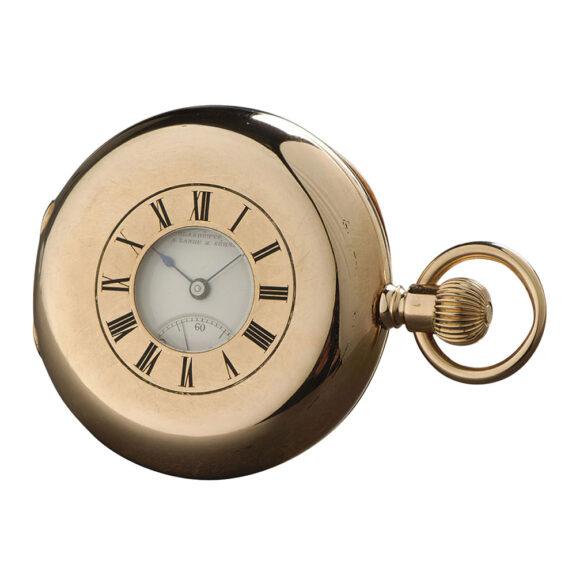 German rose gold half-hunting cased lever watch Circa 1893