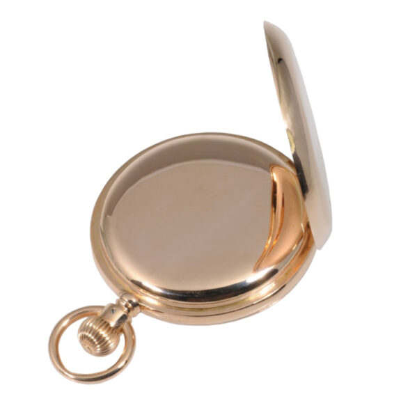 German rose gold half-hunting cased lever watch Circa 1893 German rose gold half-hunting cased lever watch Circa 1893