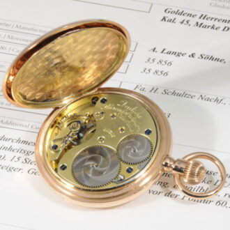 German rose gold half-hunting cased lever watch Circa 1893