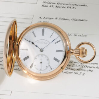 German rose gold half-hunting cased lever watch Circa 1893