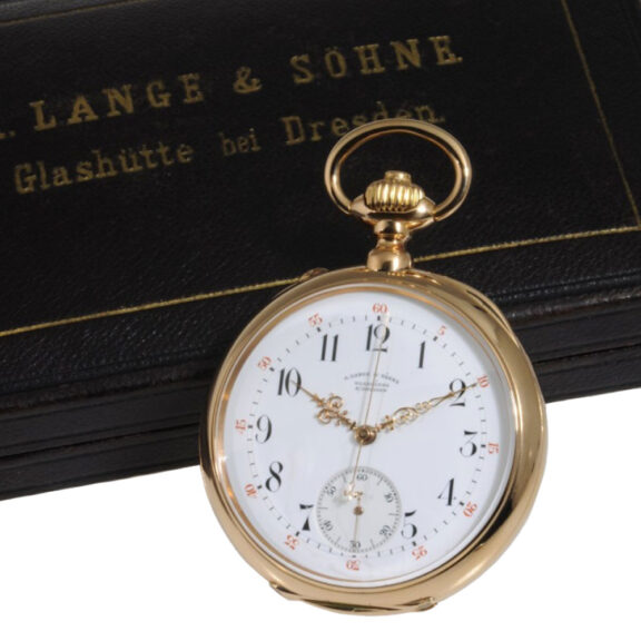 German rose gold lever watch with seconde morte Circa 1890 German rose gold lever watch with seconde morte Circa 1890