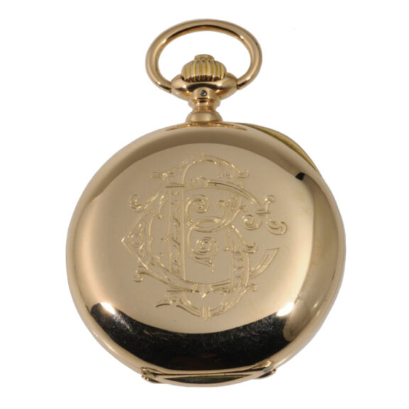 German rose gold lever watch with seconde morte Circa 1890 German rose gold lever watch with seconde morte Circa 1890